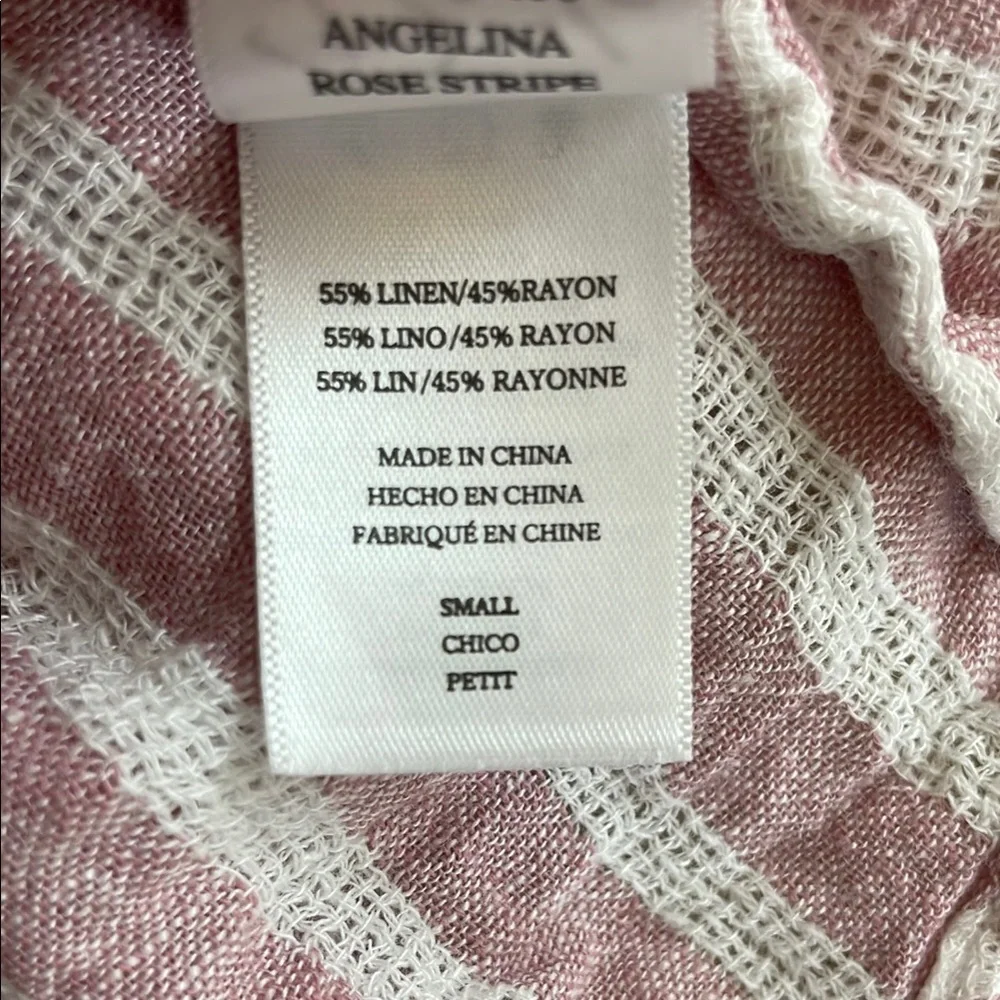 Rails Rose Stripe Button-Up Mini Dress S - Picture 6 of 8